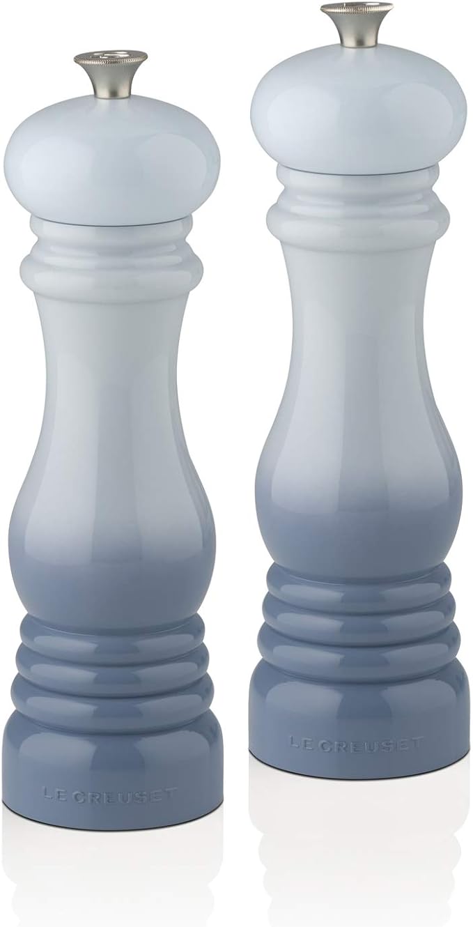 Le Creuset Classic Salt and Pepper Set Coastal Blue Amazon.co.uk