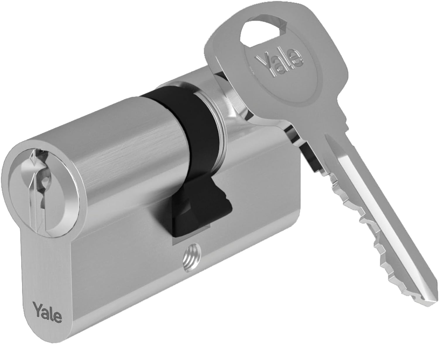 Yale Series 500 Series 105023040002201 Safety Cylinder Nickel-Plated 35 x 35 mm Long Cam