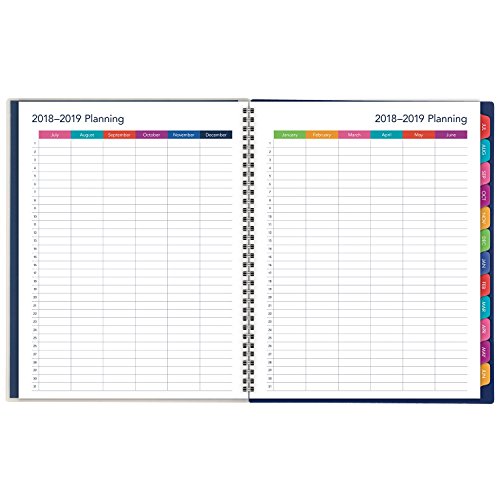 image for Mead 2018-2019 Academic Year Weekly & Monthly Planner, Large, 8-1/2 x 