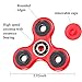 Bostech Hand Fidget Spinner-Perfect for ADHD, Anxiety and Stress Relief-Suitable for Adults and Kids. (Red)