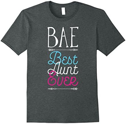 Mens BAE T Shirt Best Auntie Ever Aunt Funny Family Tees Shirts Small Dark Heather