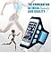 iPhone 7 6 /6s Plus, Samsung Note 5/4, Sports Armband - Great for Running, Cycling, Workouts or Any Fitness Activity, Sweat Proof - Build in Key + Id + Credit Cards by DanForce (Blue)