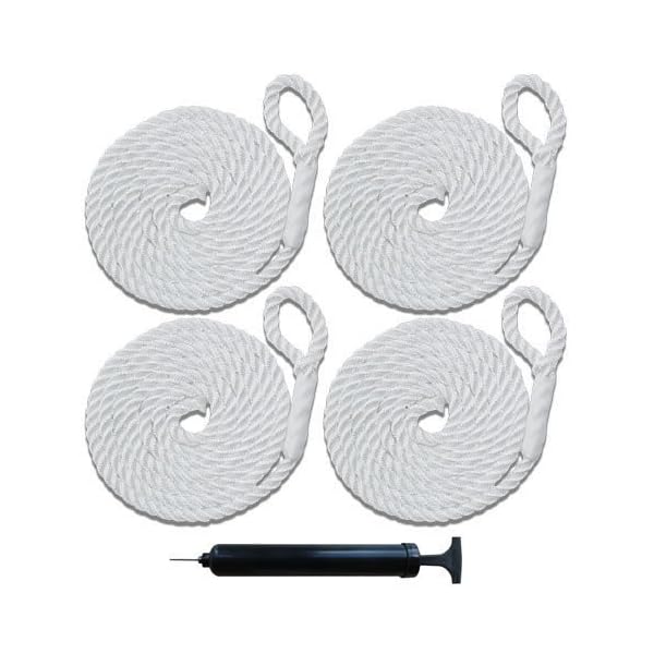 4-Ribbed-Marine-85-X-27-Boat-Fender-Vinyl-Bumper-Dock-Shield-Protection-White