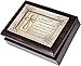 Cottage Garden First Communion Walk in Faith Burlwood Jewelry Music Box Plays Amazing Grace