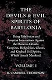 The Devils And Evil Spirits Of Babylonia - Being Babylonian And Assyrian Incantations Against The De by R. Campbell Thompson