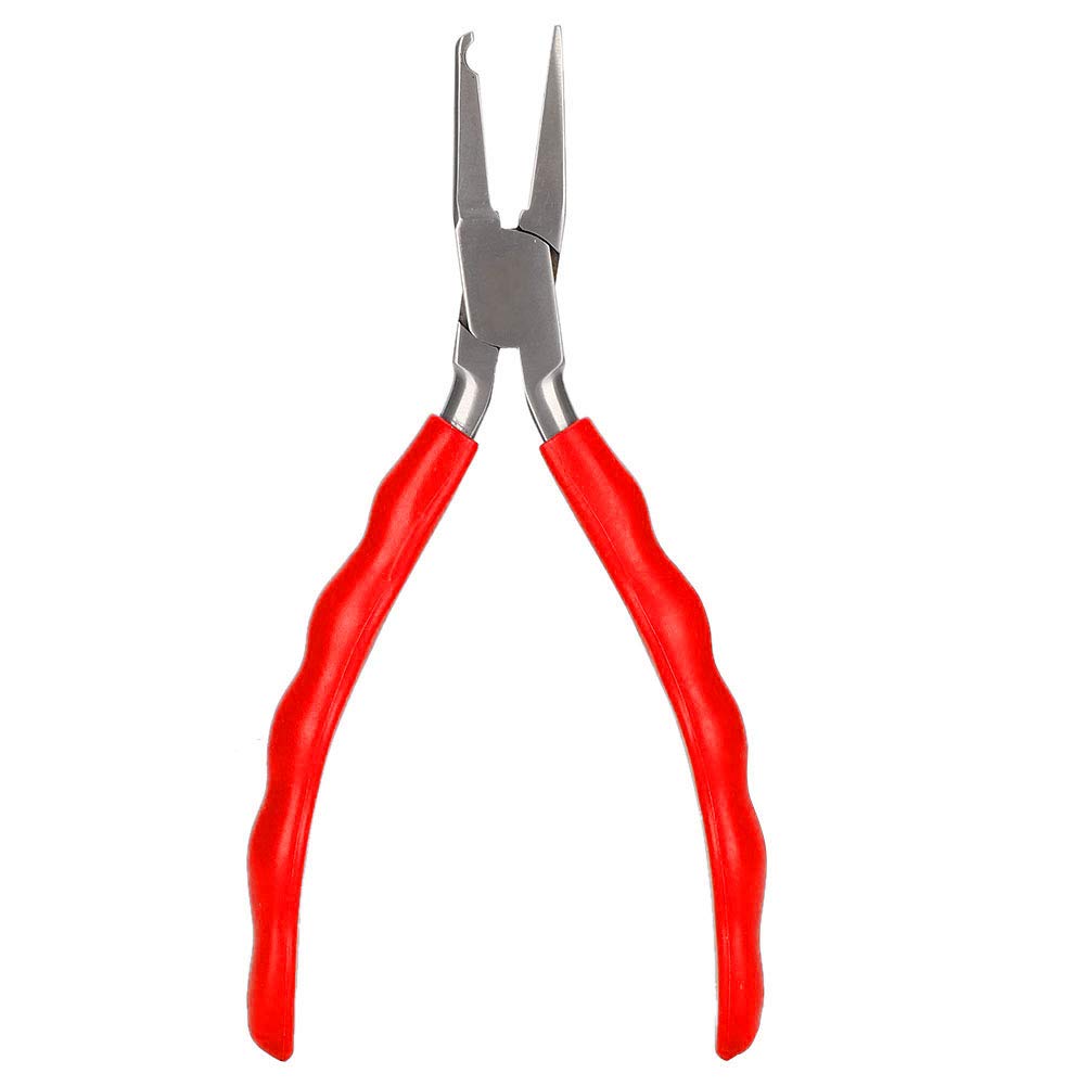 DAUERHAFT Eyeglasses Nose PadPliers Red/Blue Nose Pad Pliers Stainless Steel Silicone Cover of The Handle