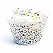 Leegoal Muffin Case Cupcake Papper Cup Liner Birthday Wedding Cake Wrapper (108pcs,White)