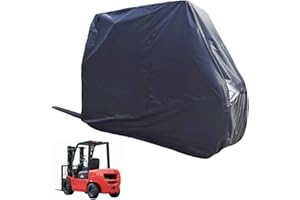 Gicov Forklift Cover Waterproof Outdoor Forklift Protector with Easy Assess Zipper Heavy Duty UV Protection Storage Cover for