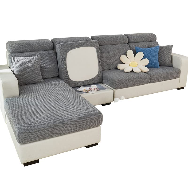 MINGPINHUIUS Sofa Seat, Cushion Cover, Stretch Sofa Cover, Universal Elastic Sofa Seat Cover, Non-Slip Sofa Cover Protective Cover for Sofa Cushion L-Shaped Chaise Lounge Furniture Protection