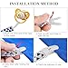 Pacifier Clip for Girl and Boys,Pack of 6 Universal Baby Pacifier Holder Clip Holder Leash for Pacifiers Teething Toy or Soothies,Safety Baby Gift by Mopoin - No Metal Parts