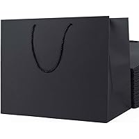 10 Pack Extra Large Gift Bags 40x15x30 cm Black Gift Bags, Gift Bags for Men, Wedding Gift Bags, Black Paper Bags