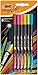 BIC Intensity Fine Felt Tip Pens - Assorted Pastel Colours, Pack of 6