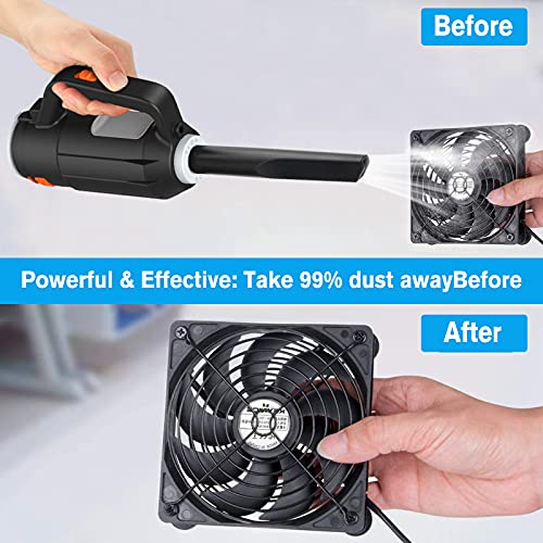 Rechargeable Compressed Air Duster for Keyboard Cleaning, Replaces