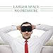 3D Light Blocking Sleep Mask - 2 Pack Comfortable & Lightweight Eyeshade with Adjustable Strap Ear Plugs Carry Pouch for Travel Airplane Naps Blindfold Sleeping Mask for Women Men Father's Day Gift