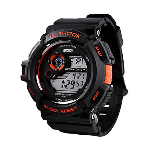 Readeel Unisex Men Sport Watch Multifunction Multi Colour Led