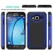 OEAGO Samsung Galaxy J3 6 (2016) Case, Galaxy J3 V J3V Case, Galaxy Sky Case, Galaxy Amp Prime Case, Galaxy Express Prime Case, Galaxy Sol Case, Shock-Absorption Dual Layer Protective Cover - Blue