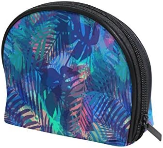 LORVIES Tropical Palm Leaves Cosmetic Pouch Clutch Makeup Bag Travel Organizer Case Toiletry Pouch for Women