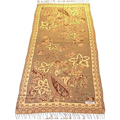 Azad Design 2 Ply Reversible Shawl Scarf Wrap Stole Throw Pashmina Pashminas CJ Apparel NEW Azad Design 2 Ply Reversible Shawl Scarf Wrap Stole Throw Pashmina Pashminas CJ Apparel NEW