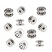 Tinksky 20pcs 20mm Diameter Sewing Machine Metal Bobbins(Silver)
