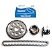 ECCPP TK3143 Timing Chain Kit Tensioner Camshaft Sprocket Crankshaft Sprocket fits for Chevrolet Camaro Impala Monte Carlo Pontiac Firebird 3.8L