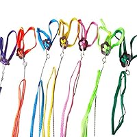 Hemore Adjustable Reptile Lizard Harness Leash Adjustable Multicolor Light Soft Fashion