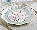 Kate Aspen Paper Plates (Set of 8) Tea Party Decorations, One Size, Pink, Aqua Blue, Blue, Gold