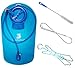 Hydration Pack Water Bladder, 100 oz / 3L Water Reservoir + Cleaning Kit, FDA Approved, Tasteless and BPA-Free TPU Material, Large Opening and Quick Release TPU Tube With Shutoff Valve
