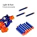 Acekid 100pcs Foam Bullet Darts for Nerf N-strike Elite Series Darts Kid Toy Gun Refill Pack Blue (100pcs)