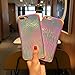Holographic Mermaid iPhone 7 Case,iPhone 8 Case,Easeu Iridescent Back Cover Color Changing Crocodile Pattern Super Slim Shock-proof Reflective Rainbow Bumper Hard Case for iPhone 7 / iPhone 8