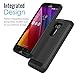 Zenfone 2 Laser Case, MoKo [Shock Absorption] Slim Dual Layer Protective Case with Soft Silicone Bumper and Rigid PC Back Cover for ASUS Zenfone 2 Laser (ZE550KL / ZE551KL) 5.5 Inch - Black