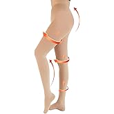 20-30 mmHg Medical Compression Tights for Women, Closed Toe Compression Pantyhose Support Graduated Compression Stockings Leggings Tights for Varicose Veins Edema