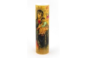 Our Lady of Perpetual Help, LED Flameless Devotional Prayer Candle, THE SAINTS COLLECTION