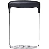 OXO Good Grips Stainless Steel Smooth Potato Masher, Black/Silver