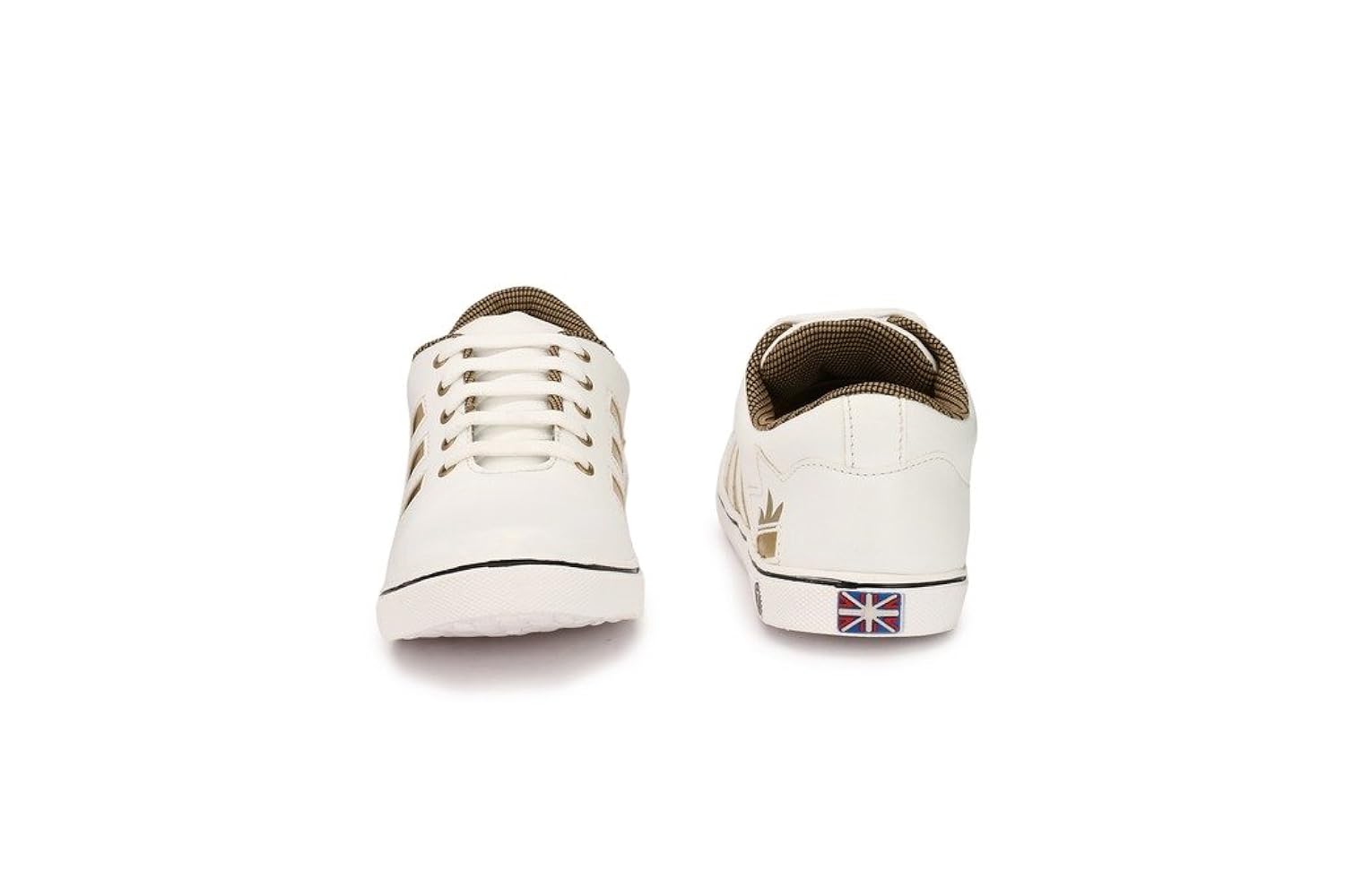big fox new white synthetic leather casual sneaker