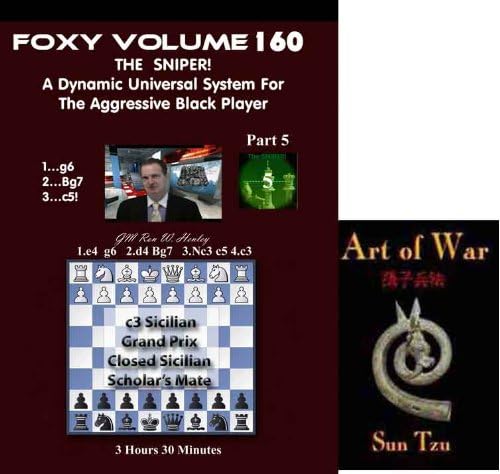 Foxy Chess Openings, 160: The Sniper! DVD & ChessCentral's "Art of War" E-Book (2 Item Bundle)