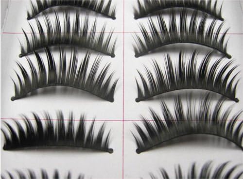 doll2u 10 Pairs Natural Long Thick Black False Eyelashes Charming Eye Lashes Makeup#C13