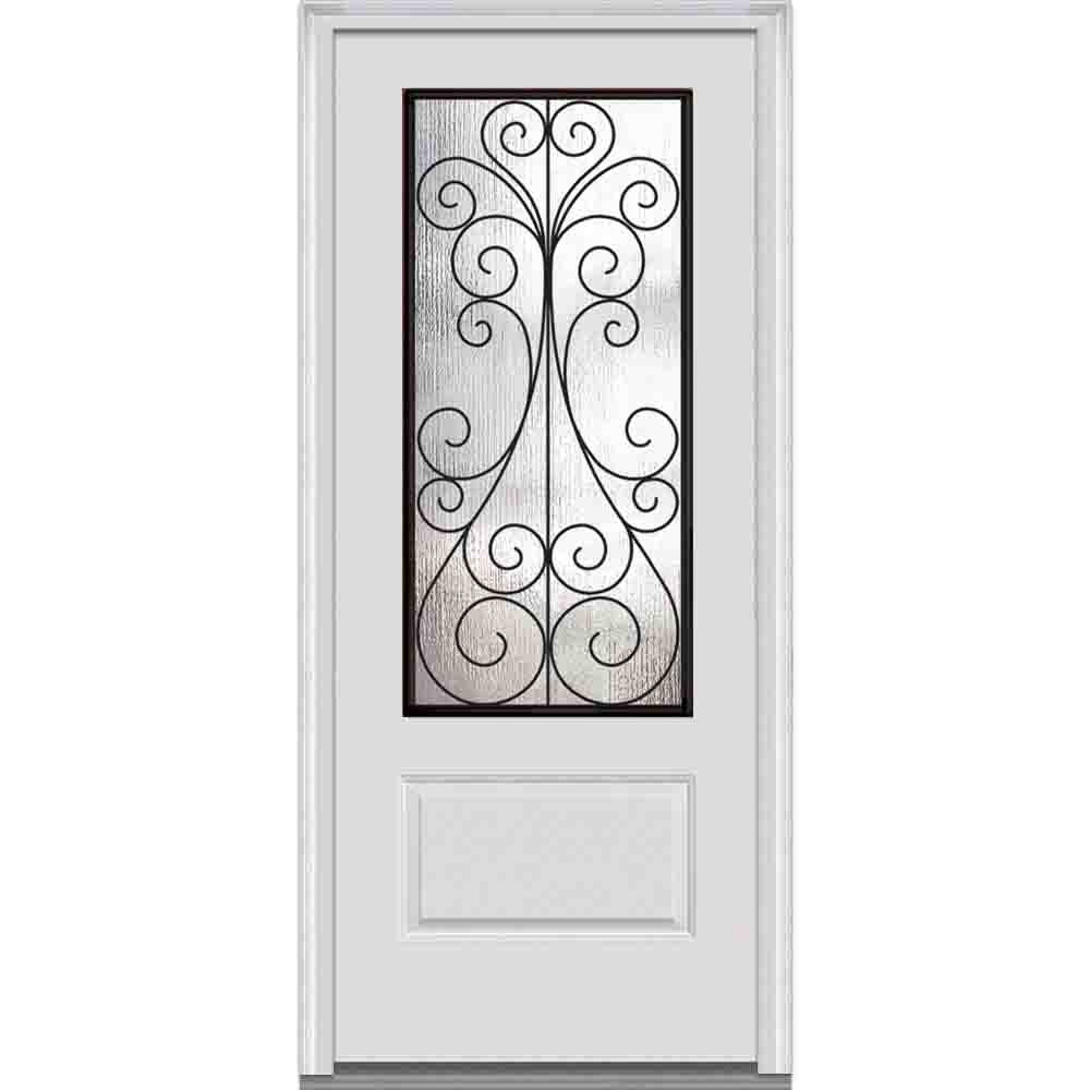 Compañía Nacional de puerta z000276r suave de fibra de vidrio, blanco