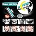 MYEDO Men Manual Shaving Razor, 2-Layer Portable Hair Removal Shaver With 12 Pcs Blade Razor Face Care Tools Kit