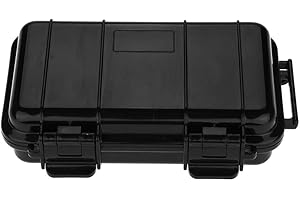 FOCKET Waterproof Sealed Box,Heavy Duty Waterproof Shockproof Storage Box Outdoor Shock and Pressure Resistant Waterproof Sealed Box Airtight Emergency Dry Box Trip, Camping etc. (6.7*4.3*1.9)