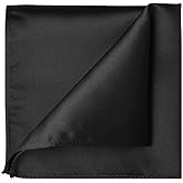 KissTies 1PC/6PCS Satin Pocket Square Solid Color Handkerchief + Gift Box
