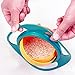 Spill Resistant Gyro Bowl with Lid for Kids, Spill Resistant Kids Gyroscopic Non Spill Feeding 360 Degree Rotating Bowl Avoid Food Spilling by Pixco(Red)