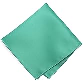 tiemart Solid Color Pocket Squares for Men for Suits and Perfect for Wedding Parties Measures 12 x 12 inch / 30 x 30 cm