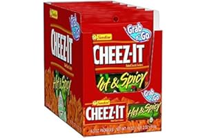 BAYSIDE CANDY Cheez‑It Hot and Spicy Baked Snack Crackers, 6 - 3.0 oz packages