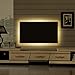 SUPERNIGHT USB Bias Lighting - LED TV Backlight Strip - 2pcs x 3.3ft 15leds 5050 RGB LED Strip Light with Remote Controller