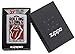 Zippo Rolling Stones Made in England Pocket Lighter, Satin Chrome