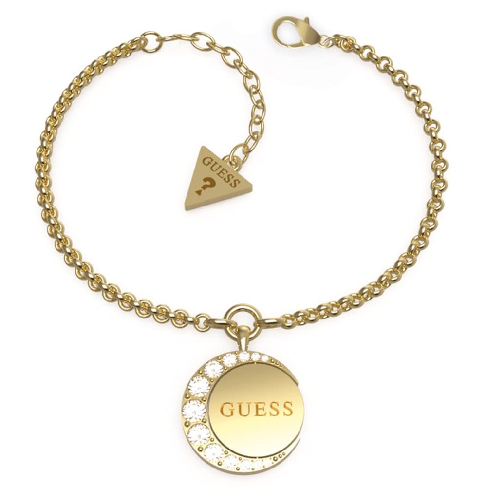 Guess Jewellery Moon Phases Bracelet (JUBB01198JWRHS / JUBB01198JWYGS), one Size, Stainless Steel, Non-Precious Metals, No Gemstone