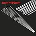 10pcs 2mmx45cm Aluminium Low Temperature Welding Brazing Rod for All AL Parts