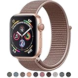 Tces Sport Wristbands Compatible with 2018 Watch Band 38mm 42mm 40mm 44mm, Soft Lightweight Breathable Woven Nylon Sport Loop Replacement Strap Compatible with 2018 Watch Series 4 3 2 1