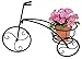 Sorbus Tricycle Plant Stand - Flower Pot Cart Holder - Ideal for Home, Garden, Patio - Great Gift for Plant Lovers, Housewarming, Mother’s Day - Parisian Style (Single Pot, Black)
