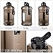 2.2L Half Gallon and 1.3L 550ml Big Capacity Large Water Bottle Water Jug Container BPA Free Plastic with Carrying Loop Leakproof Water Bottle for Fitness Camping Training Bicycle Gym Outdoor Sports